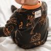 imageBurts Bees Baby Baby Girls Pajamas Zip Front NonSlip Footed Sleeper Pjs 100 Organic CottonHaunty Halloween