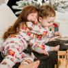 imageBurts Bees Baby Baby Girls Pajamas Zip Front NonSlip Footed Sleeper Pjs 100 Organic CottonHoliday Train
