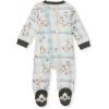 imageBurts Bees Baby Baby Girls Pajamas Zip Front NonSlip Footed Sleeper Pjs 100 Organic CottonLittle Moo