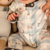 imageBurts Bees Baby Baby Girls Pajamas Zip Front NonSlip Footed Sleeper Pjs 100 Organic CottonLittle Moo