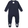 imageBurts Bees Baby Baby Girls Pajamas Zip Front NonSlip Footed Sleeper Pjs 100 Organic CottonMidnight Solid Rib