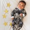 imageBurts Bees Baby Baby Girls Pajamas Zip Front NonSlip Footed Sleeper Pjs 100 Organic CottonNew Year Cheer