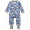 imageBurts Bees Baby Baby Girls Pajamas Zip Front NonSlip Footed Sleeper Pjs 100 Organic CottonPolar Mountain