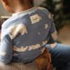 imageBurts Bees Baby Baby Girls Pajamas Zip Front NonSlip Footed Sleeper Pjs 100 Organic CottonPolar Mountain