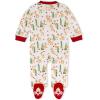 imageBurts Bees Baby Baby Girls Pajamas Zip Front NonSlip Footed Sleeper Pjs 100 Organic CottonReindeer Way
