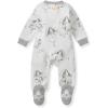 imageBurts Bees Baby Baby Girls Pajamas Zip Front NonSlip Footed Sleeper Pjs 100 Organic CottonSilly Seagulls