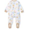 imageBurts Bees Baby Baby Girls Pajamas Zip Front NonSlip Footed Sleeper Pjs 100 Organic CottonStardust Bunnies