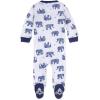 imageBurts Bees Baby Baby Girls Pajamas Zip Front NonSlip Footed Sleeper Pjs 100 Organic CottonWandering Elephants