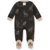 imageBurts Bees Baby Baby Girls Pajamas Zip Front NonSlip Footed Sleeper Pjs 100 Organic CottonWolf Pack