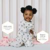 imageBurts Bees Baby Boys Snug Fit OnePiece Footed NonSlip SleeperBaby Trees