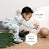 imageBurts Bees Baby Boys Snug Fit OnePiece Footed NonSlip SleeperHappy Herbivores