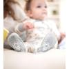 imageBurts Bees Baby Boys Snug Fit OnePiece Footed NonSlip SleeperIndigo Hello Moon