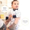 imageBurts Bees Baby Boys Snug Fit OnePiece Footed NonSlip SleeperMidnight Twinkle Bee