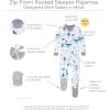 imageBurts Bees Baby Boys Snug Fit OnePiece Footed NonSlip SleeperWhale of a Tale