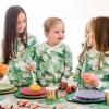 imageBurts Bees Baby Girls 2Piece Long Sleeve Tee and Pants Organic Cotton Pajama SetArtsy Clover