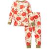 imageBurts Bees Baby Girls 2Piece Long Sleeve Tee and Pants Organic Cotton Pajama SetBlooming Fields