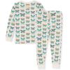 imageBurts Bees Baby Girls 2Piece Long Sleeve Tee and Pants Organic Cotton Pajama SetButterfly Chart