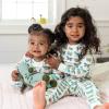 imageBurts Bees Baby Girls 2Piece Long Sleeve Tee and Pants Organic Cotton Pajama SetButterfly Chart