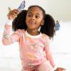 imageBurts Bees Baby Girls 2Piece Long Sleeve Tee and Pants Organic Cotton Pajama SetDesert Moths