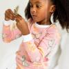 imageBurts Bees Baby Girls 2Piece Long Sleeve Tee and Pants Organic Cotton Pajama SetDesert Moths