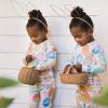 imageBurts Bees Baby Girls 2Piece Long Sleeve Tee and Pants Organic Cotton Pajama SetEaster Friends