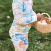 imageBurts Bees Baby Girls 2Piece Long Sleeve Tee and Pants Organic Cotton Pajama SetEaster Friends