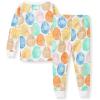 imageBurts Bees Baby Girls 2Piece Long Sleeve Tee and Pants Organic Cotton Pajama SetEaster Friends