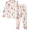 imageBurts Bees Baby Girls 2Piece Long Sleeve Tee and Pants Organic Cotton Pajama SetFairy Garden