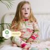 imageBurts Bees Baby Girls 2Piece Long Sleeve Tee and Pants Organic Cotton Pajama SetMega Dino Friends