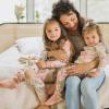 imageBurts Bees Baby Girls 2Piece Long Sleeve Tee and Pants Organic Cotton Pajama SetMountain Floral