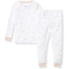 imageBurts Bees Baby Girls 2Piece Long Sleeve Tee and Pants Organic Cotton Pajama SetPink Golden Bee