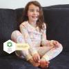 imageBurts Bees Baby Girls 2Piece Long Sleeve Tee and Pants Organic Cotton Pajama SetRetro Rainbow