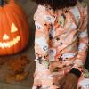 imageBurts Bees Baby Girls 2Piece Long Sleeve Tee and Pants Organic Cotton Pajama SetStarry Ghost