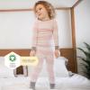 imageBurts Bees Baby Girls 2Piece Long Sleeve Tee and Pants Organic Cotton Pajama SetSunset Blooms