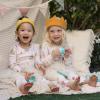 imageBurts Bees Baby Girls 2Piece Long Sleeve Tee and Pants Organic Cotton Pajama SetTea Time