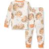 imageBurts Bees Baby Girls 2Piece Long Sleeve Tee and Pants Organic Cotton Pajama SetVivid Turkey