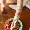 imageBurts Bees Baby Girls 2Piece Long Sleeve Tee and Pants Organic Cotton Pajama SetWaffle  Cheesecake