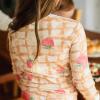 imageBurts Bees Baby Girls 2Piece Long Sleeve Tee and Pants Organic Cotton Pajama SetWaffle  Cheesecake