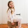 imageBurts Bees Baby Girls 2Piece Long Sleeve Tee and Pants Organic Cotton Pajama SetYogi Elephants