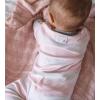 imageBurts Bees Baby Girls Loose Fit Organic Cotton Sleep and Play OnePiece Zip Front Footed PajamasPink Rugby Stripe