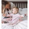 imageBurts Bees Baby Girls Loose Fit Organic Cotton Sleep and Play OnePiece Zip Front Footed PajamasPink Rugby Stripe
