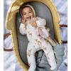 imageBurts Bees Baby Girls Loose Fit Organic Cotton Sleep and Play OnePiece Zip Front Footed PajamasSweet Doe