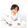 imageBurts Bees Baby Girls Snug Fit OnePiece Footed NonSlip Sleeper PajamasBlossom Chevron Bee