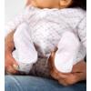 imageBurts Bees Baby Girls Snug Fit OnePiece Footed NonSlip Sleeper PajamasBlossom Chevron Bee