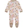 imageBurts Bees Baby Girls Snug Fit OnePiece Footed NonSlip Sleeper PajamasFarm Fresh Breakfast