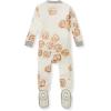 imageBurts Bees Baby Girls Snug Fit OnePiece Footed NonSlip Sleeper PajamasGooey Cinnamon Rolls