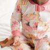 imageBurts Bees Baby Girls Snug Fit OnePiece Footed NonSlip Sleeper PajamasMagical Pumpkins