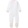 imageBurts Bees Baby Girls Snug Fit OnePiece Footed NonSlip Sleeper PajamasPink Golden Bee