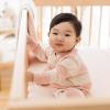 imageBurts Bees Baby Girls Snug Fit OnePiece Footed NonSlip Sleeper PajamasPink Sand Rugby Stripe