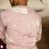 imageBurts Bees Baby Girls Snug Fit OnePiece Footed NonSlip Sleeper PajamasPolar Mountain Pink